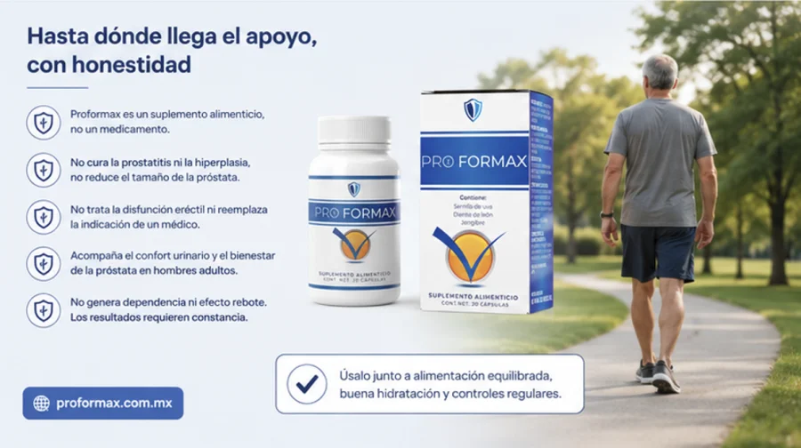 Proformax — suplemento alimenticio en cápsulas